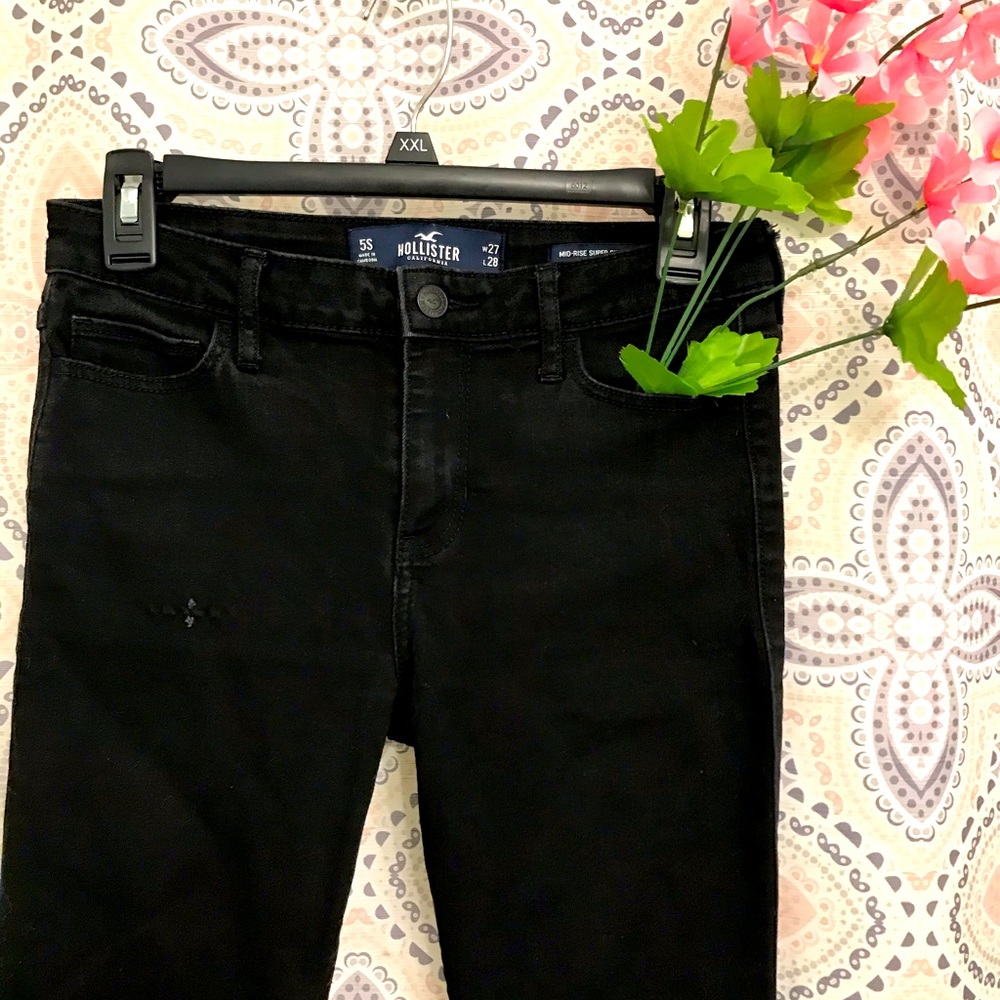 Girls Hollister Mid-Rise Super Skinny Jeans
